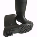 Black PVC safety boots rain boots steel head rubber sole non-slip waterproof anti-smashing anti-piercing